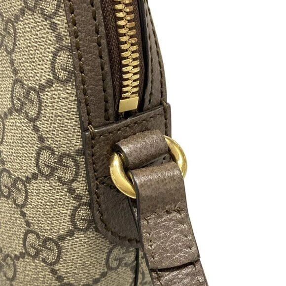 GUCCI Ophidia 499621 Dark Brown Beige Multi PVC Leather Shoulder Bag - Picture 11 of 16